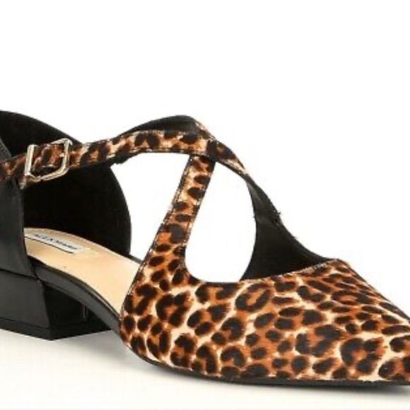 Alex Marie Caden Calf Hair Pumps Leopard Animal Low Heel Hair on Hide Size 9.5 - Picture 6 of 9